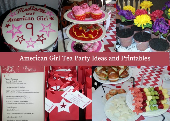 American Girl Tea Party Ideas and Printables - Bakerlady